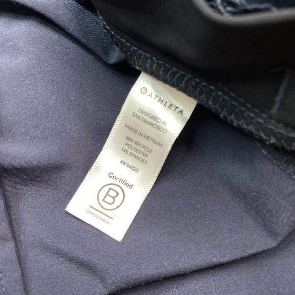 Athleta Gramercy Track Pants Navy Blue Sz 12 - Picture 9 of 16